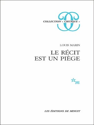 cover image of Le récit est un piège